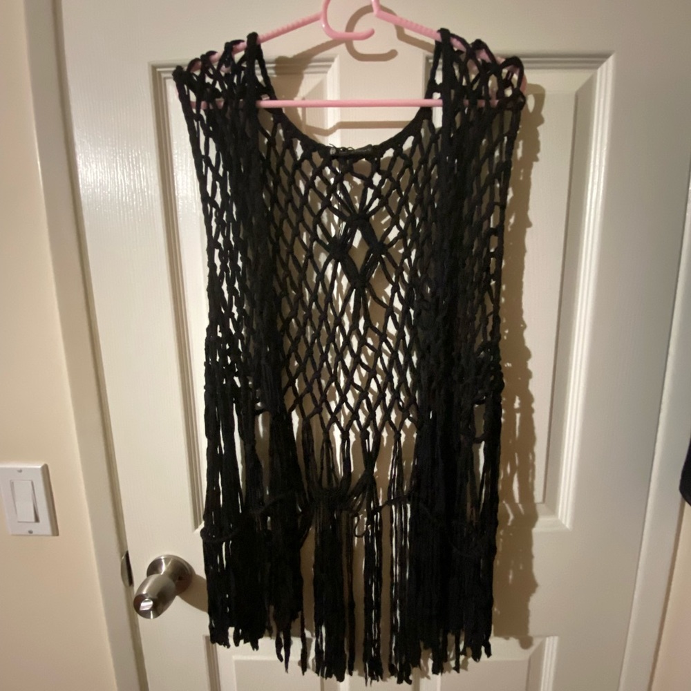 House of Harlow 1960 | knitted crochet top